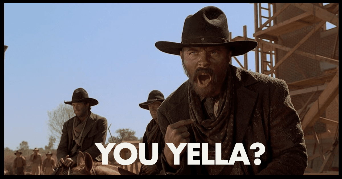 Western-style showdown illustration