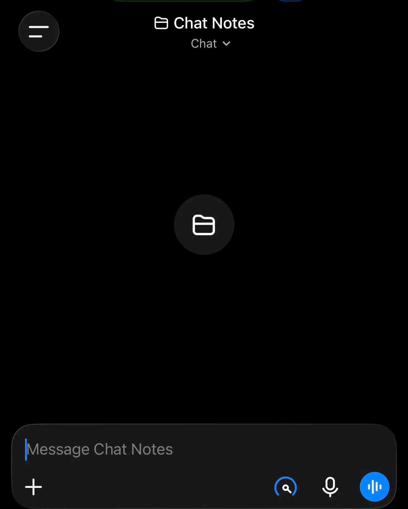 ChatGPT conversation on a phone used for voice notes